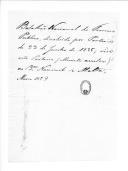 Correspondência entre o tenente-coronel Luís Vasconcelos de Sousa, comandante do Batalhão Nacional do Terreiro Público, e Agostinho José Freire, ministro da Guerra, sobre Batalhão Nacional de Malta, relações de nomeações de pessoal, oficiais e gravura com uniforme. 