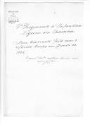 Correspondência entre várias entidades sobre o "Contrato feito com o 2º Regimento de Infantaria Ligeira da Rainha entre o duque da Terceira marechal comandante em chefe do Exército e o tenente coronel comandante do dito Borso", liquidação das contas dos oficiais e praças estrangeiras e "Projecto sobre a organização do 2º Regimento de Infantaria Ligeira da Rainha". 