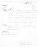 Ofício do Ministério da Guerra, assinado por Adriano Maurício Guilherme Ferreri, para o comando da 3ª Divisão Militar sobre uma informação de um oficial.