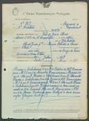 João de Jesus Alberto - Soldado - 12ª. Compª. Regimento de Infantaria nº. 4