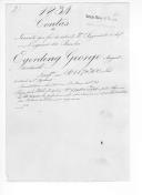 Processo do tenente August Frederick George Gerding , do extinto 2º Regimento de Infantaria Ligeira da Rainha sobre ajustamento de contas por ter servido no Exército Libertador, relações e título de crédito emitidos pela Comissão da Liquidação das Contas dos Oficiais Estrangeiros, confirmando o pagamento de vencimentos.

