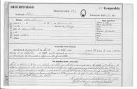 Fichas individuais de militares reformados de várias companhias.