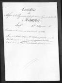 Processo de liquidação de contas do alferes Maurin que serviu no 1º Regimento de Infantaria Ligeira da Rainha.
