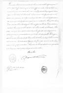 Decreto (cópia) da rainha D. Maria II, assinado pelo duque da Terceira, concedendo amnistia aos oficiais do Batalhão de Infantaria 6 envolvidos na revolta deste corpo em Castelo Branco.