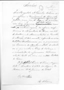 Ofício (minuta) assinado pelo barão de Francos sobre tentativa revolucionária na província do Minho.