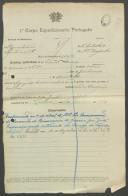 Sebastião Lourenço - Soldado - 12ª. Compª. Regimento de Infantaria nº. 4