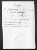 Processo de liquidação de contas do alferes Du Condray que serviu no 1º Regimento de Infantaria Ligeira da Rainha.