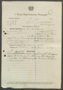 Amadeu Mendes - Soldado - 11ª. Compª. Regimento de Infantaria nº. 4