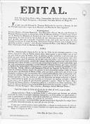 Edital assinado por João Elias da Costa Faria e Silva, governador civil do distrito de Braga, sobre a portaria que regulamenta o imposto de selo.
