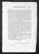 Proclamação assinada por José Joaquim de Almeida e Araújo Correia de Lacerda de D. Maria II aos portugueses sobre a futura publicação da Carta Constitucional da Monarquia Portuguesa.