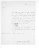 Carta do alferes António Maria Carrasco Guerra para o administrador do concelho de Montemor-o-Novo sobre uma relação de utensílios pedidos para o Destacamento de Vendas Novas.