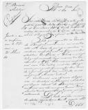 Ofício do barão de Estremoz, comandante da 7ª Divisão Militar, para o duque da Terceira acerca do paradeiro do conde de Bonfim, durante a revolta de Torres Novas e cerco de Almeida.