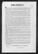 Decreto assinado por D. Pedro IV e Agostinho José Freire sobre liquidação da dívida dos militares e civis do Exército perseguidos pelo governo usurpador.