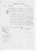 Correspondência de várias entidades para José Bento de Sousa Fava, do Arsenal das Obras Militares, informando que o caserneiro de Braga participa o desaparecimento de alguns utensílios pertencentes ao Regimento de Cavalaria 12, que desertou.