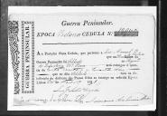 Cédulas de crédito sobre o pagamento das praças do Regimento de Infantaria 9, durante a época de Vitória, da Guerra Peninsular (letra J).