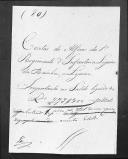 Processo de liquidação de contas do alferes Lejeune que serviu no 1º Regimento de Infantaria Ligeira da Rainha.