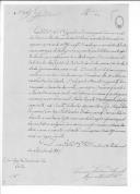 Ofício de Francisco Frederico de Agorreta para José Feliciano da Silva Costa sobre o envio de relação de pessoal.