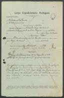 Silvestre Riga Milhano - Soldado - 1ª Guarnição de Companhias de Saúde.

