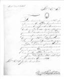 Correspondência de várias entidades para José Lúcio Travassos Valdez, ajudante general do Exército, remetendo requerimentos (letra M).