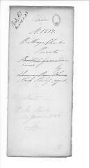 Processo do requerimento do soldado Charles Billings do Regimento de Lanceiros da Rainha.