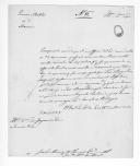 Ofício de José Luís Henriques de Oliveira Pimentel, do governo militar de Moncorvo para Joaquim de Sousa de Lacerda Piram sobre o envio de documentos.