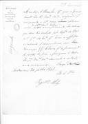 Ofícios da 1ª Repartição da Secretaria Geral do Ministério da Guerra sobre fornecimentos de géneros alimentares ao governador do castelo de S. Jorge.