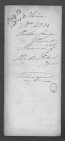 Processo de requerimento do soldado George Parker, que serviu nos Lanceiros Escoceses, de compensação financeira.