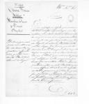 Ofício da 8ª Divisão Militar, assinado pelo barão de Setúbal, para o duque da Terceira sobre uma nota de assentos.