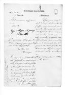 Correspondência do Ministério da Guerra sobre nomeações de pessoal, revistas de tropas, organização, presos, administração, vencimentos e deserções.