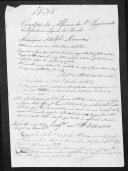 Processo de liquidação de contas do alferes François Adolph Leneveus que serviu no 1º Regimento de Infantaria Ligeira da Rainha.
