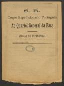 Americo Moreira dos Santos - Corneteiro - Regimento de Infantaria nº 32
