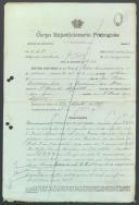 Raúl Pedro Mascarenhas - Soldado - Depósito de Artilharia Pesada