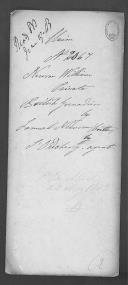 Processo do requerimento de Samuel Newson em nome do seu irmão William Newson, do Regimento de Granadeiros Britânicos.