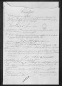 Processo da liquidação das contas do capitão Jean Louis Verthier, que serviu no 1º Regimento de Infantaria Ligeira da Rainha.