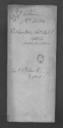 Processo do requerimento de Frederic Charles Stuart Richardson do Regimento de Granadeiros Britânicos.