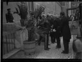 "Visita do presidente Manuel de Arriaga à Escola de Guerra."