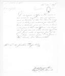 Correspondência de José de Barros e Abreu, governador militar de Peniche, para José Lúcio Travassos Valdez, ajudante general do Exército, sobre licenças e vencimentos do Batalhão de D. Maria II.