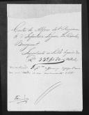 Processo de liquidação de contas do alferes Camile Michell Bourgeaut que serviu no 1º Regimento de Infantaria Ligeira da Rainha.