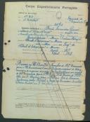 Bento Fernandes Garcia - Soldado - Regimento de Infantaria nº17