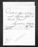 Processo de liquidação de contas do alferes Durand que serviu no 1º Regimento de Infantaria Ligeira da Rainha.