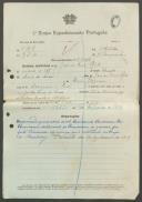 José da Costa Rato - Soldado - 11ª. Compª. Regimento de Infantaria nº. 4