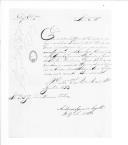 Correspondência de António Inácio Cayola para José Lúcio Travassos Valdez sobre relações de oficiais e espanhóis no Depósito Geral Militar. 