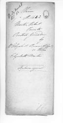 Processo sobre o requerimento de Elisabeth Bennet, esposa de Robert Martim, soldado do Regimento de Granadeiros Ingleses.
