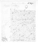 Ofício de Bernardino Mascarenhas da Rosa, do Regimento de Cavalaria de Chaves, para Felipe Neri Gorjão remetendo mapa dos homens e cavalos que existem no depósito do Regimento de Cavalaria de Chaves.