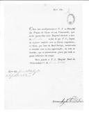 Ofício de Angelo Ferreira Dinis para o comandante do Regimento de Infantaria de Valença sobre o envio de relações de pessoal.