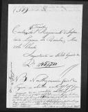 Processo de liquidação de contas do tenente Mazzola Charler que serviu no 1º Regimento de Infantaria Ligeira da Rainha.