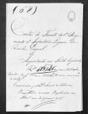 Processo da liquidação das contas do tenente Gayrel, que serviu no 1º Regimento de Infantaria Ligeira da Rainha.