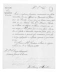 Ofício assinado por José Maria Barcelos, da Secretaria de Estado dos Negócios da Guerra, para o visconde de Campanhã, Ajudante General do Exército, sobre uma cutilada dada na formatura a um soldado por um oficial do Regimento de Granadeiros da Rainha.