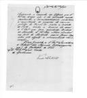 Correspondência do visconde de Santarém para o conde de Barbacena sobre exportação de géneros de portos espanhóis para a cidade do Porto, noticias chegadas a Inglaterra e França dos rebeldes, deslocamento de 700 polacos para a cidade do Porto, estabelecimento de vários postos militares, criação do serviço da posta Militar de Lisboa, para o Quartel General do visconde de Santa Marta, "ultimatum" inglês, incidente com a escuna inglesa na torre de Belém, chegada da expedição da ilha Terceira e plano de desembarque dos rebeldes.