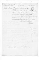 Processo sobre o requerimento do soldado John Henry Barron do Regimento de Lanceiros da Rainha.